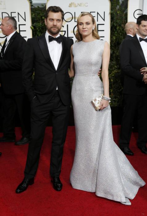 Actors Diane Kruger and Joshua Jackson arrive at the 72nd Golden Globe Awards in Beverly Hills